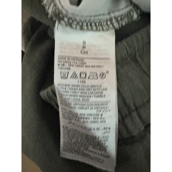 Old Navy Olive Green Linen Rayon Drawstring Shorts Women’s Small Lightweight - Picture 6 of 9